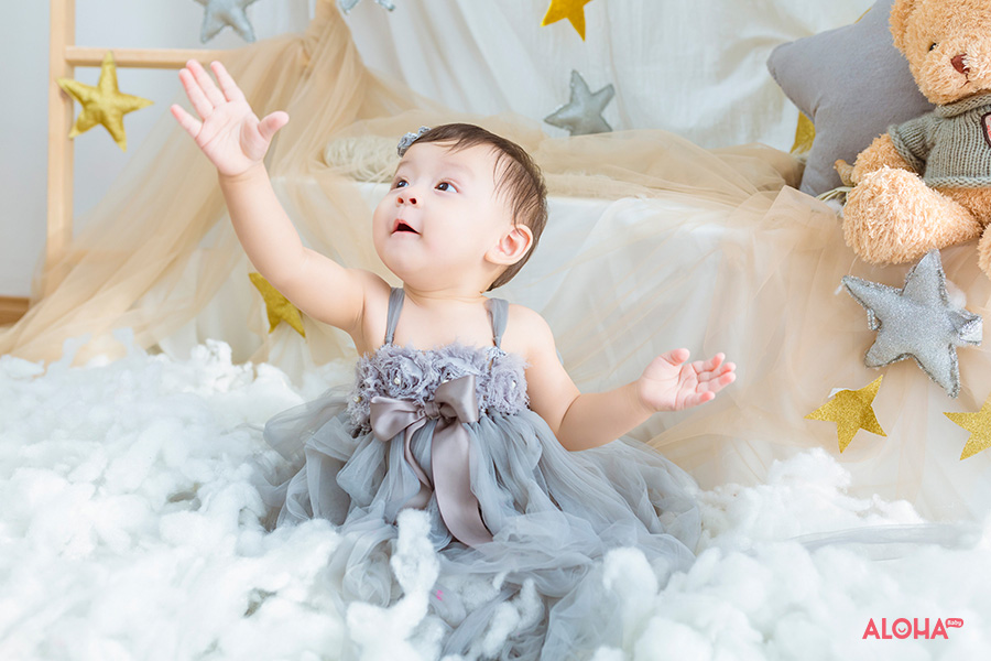 album ảnh bé sinh nhật 1 tuổi Nhật Ánh